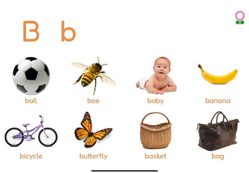 Words starting with the letter B