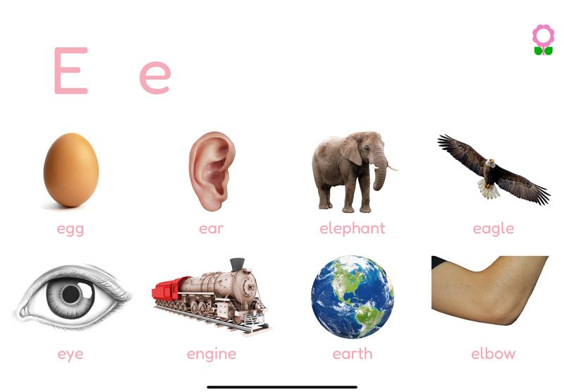 Words starting with the letter E