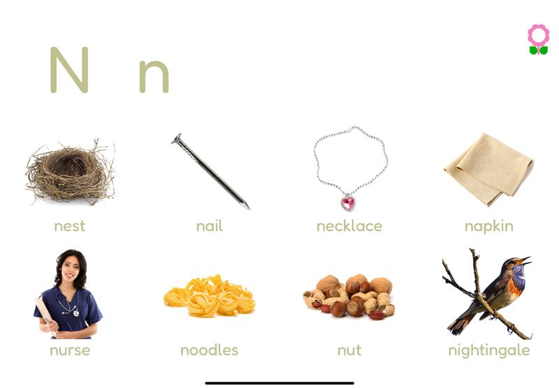 Words starting with the letter N