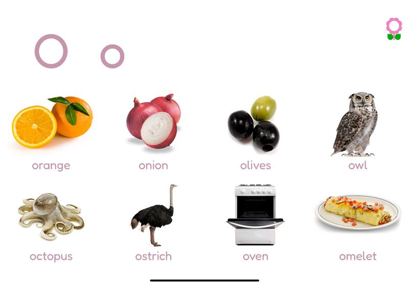 Words starting with the letter O