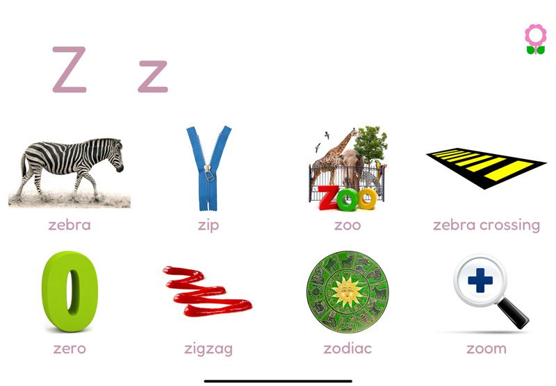 Words starting with the letter Z